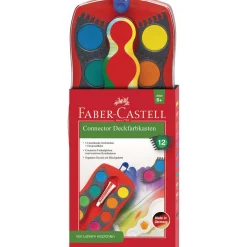 Faber-Castell - Connector, 12 colori + bianco coprente