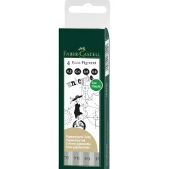 Faber-Castell - Ecco Pigment Unicycle, set da 4