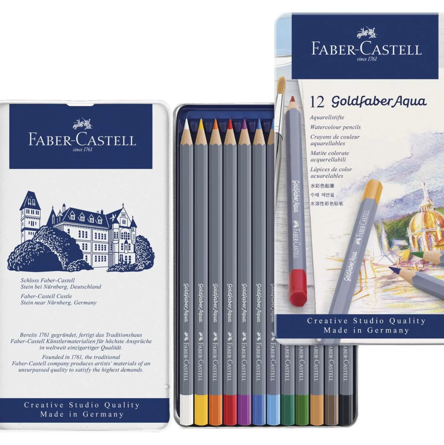 Faber-Castell - Goldfaber Aqua, set matite acquerellabili