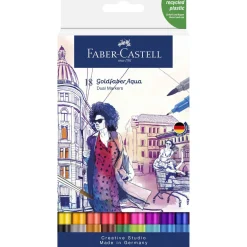 Faber-Castell - Goldfaber Aqua Dual Marker, Set da 18