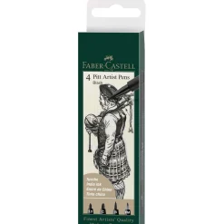 Faber-Castell - Pitt Artist, Set di penne a inchiostro di china