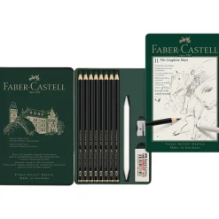 Faber-Castell - Pitt Graphite Matt, Set in confezione di metallo