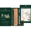 Faber-Castell - Pitt Monochrome, set da disegno da 12
