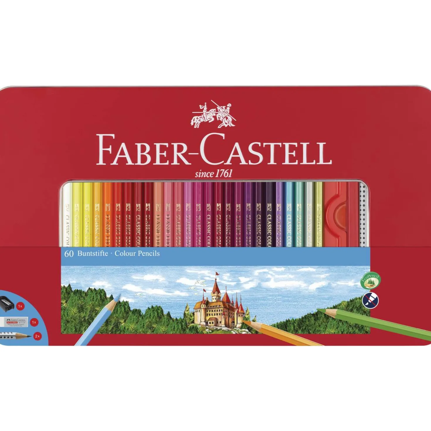 Faber-Castell - Set da 60 matite colorate