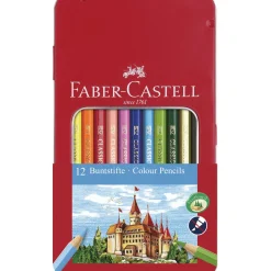 Faber-Castell - Set di matite colorate in astuccio di metallo