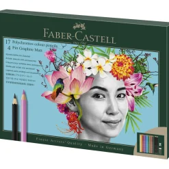 Faber-Castell - Set di matite per artisti Polychromos & Pitt Graphite Matt