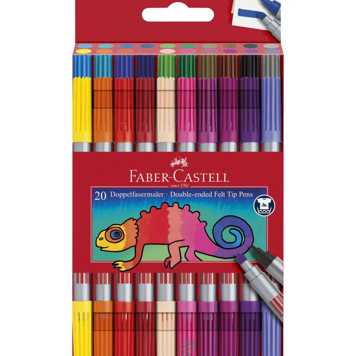 Faber-Castell - Set di pennareli colorati con punta doppia