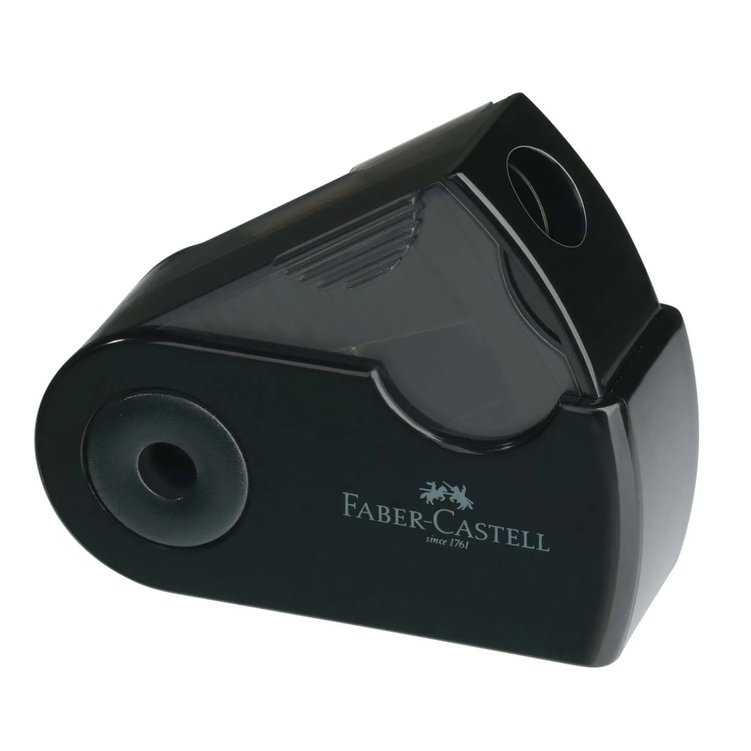 Faber-Castell - Temperamatite a due fori con serbatoio Sleeve Mini