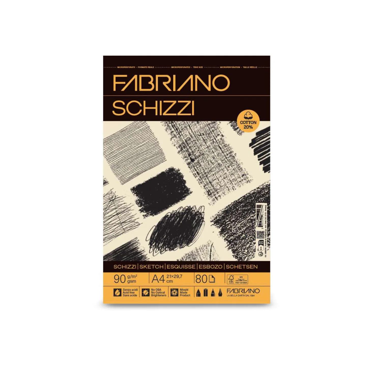Fabriano - Schizzi, Blocco da disegno