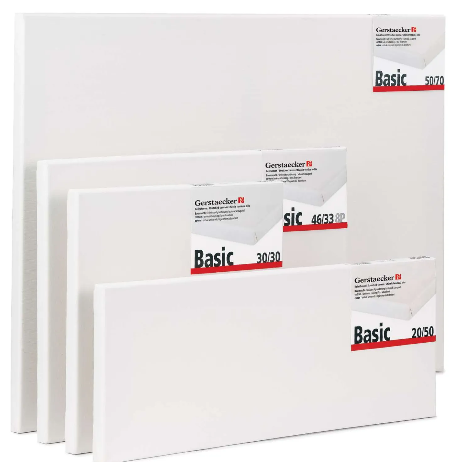 Gerstaecker - Basic, Telaio telato in cotone 300 g/mq