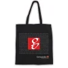 Gerstaecker - Borsa in cotone nero, manici lunghi