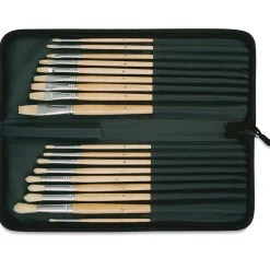 Gerstaecker - Pennelli in setola con astuccio in nylon