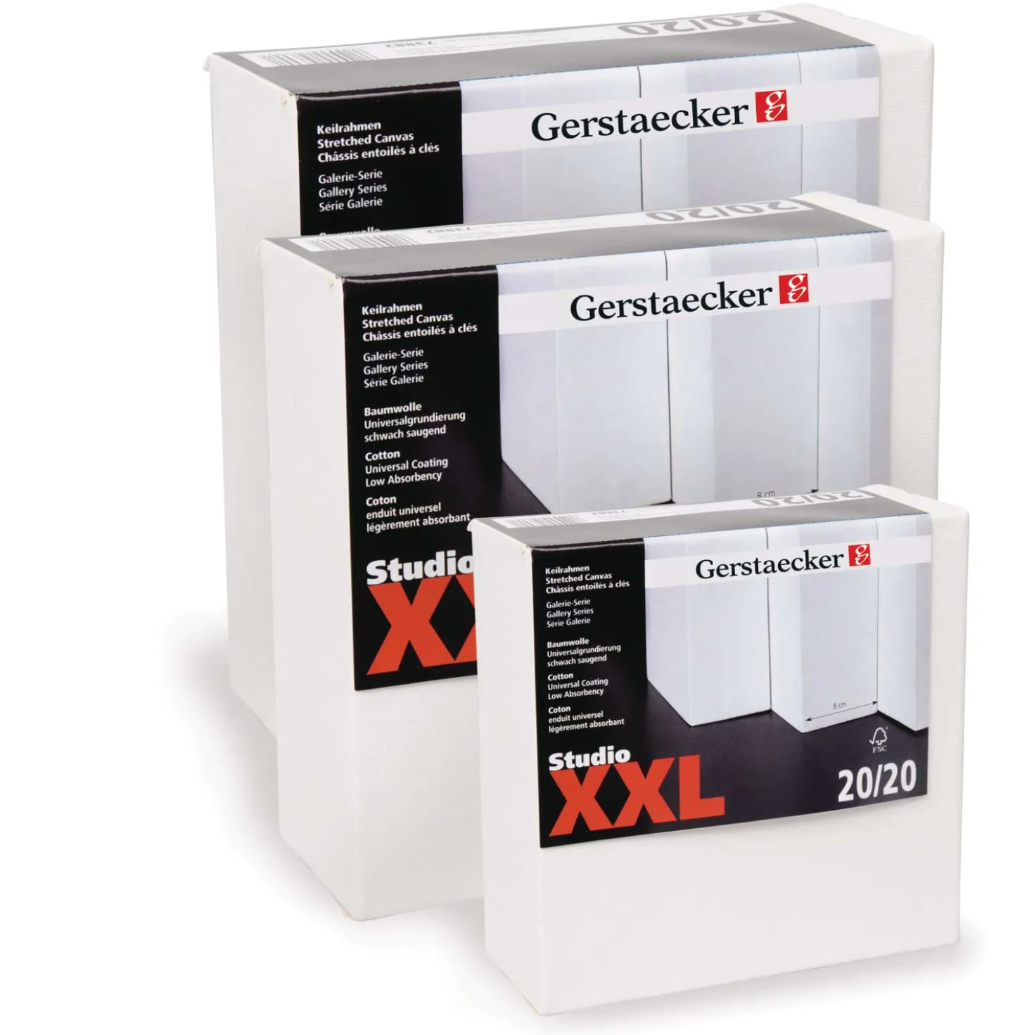 Gerstaecker - Studio XXL, telaio telato in puro cotone 380 g/m²