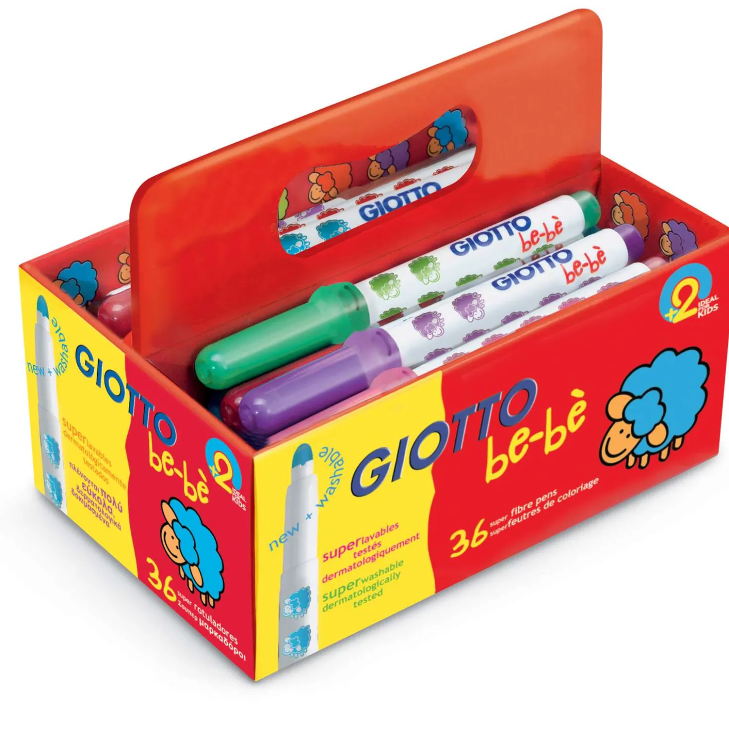 Giotto - Be-Bè, Set da 36 pennarelli