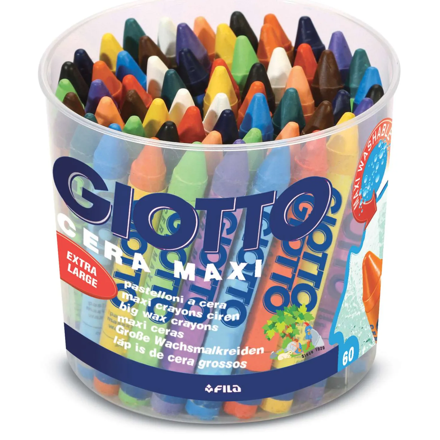 Giotto - Cera Maxi, Set di pastelloni a cera