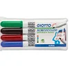 Giotto - Robercolor, Set di marker per lavagna bianca, punta media