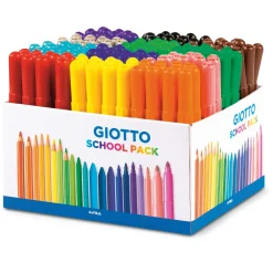Giotto - Turbo Maxi, Set per la scuola con 144 pennarelli