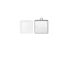 Glorex - Portachiavi cabochon quadrato, colore argento
