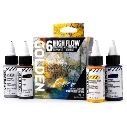 Golden - High Flow, Set di colori acrilici per disegno e lettering