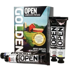 Golden - Open, Set Landscape di colori acrilici