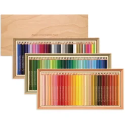 Holbein - Set completo da 150 matite colorate in scatola di legno