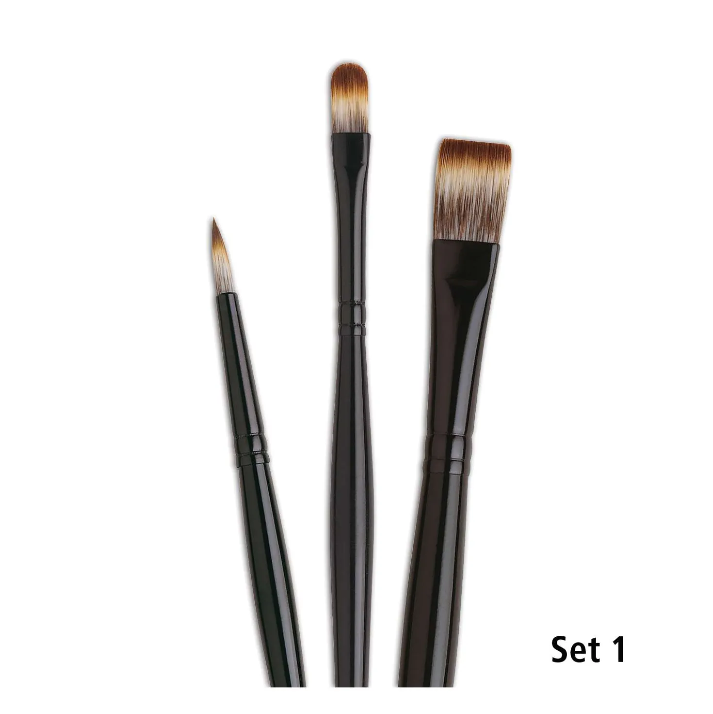 I Love Art - Mungo, pennelli per acrilico, set 3 pz.