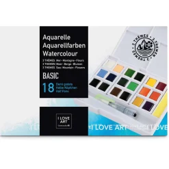 I Love Art - Set tematici di colori ad acquerello