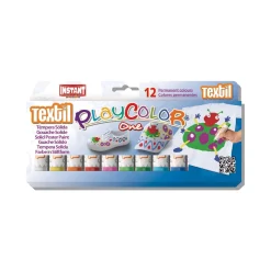 Instant - Playcolor, Set di tempera solida per tessuto