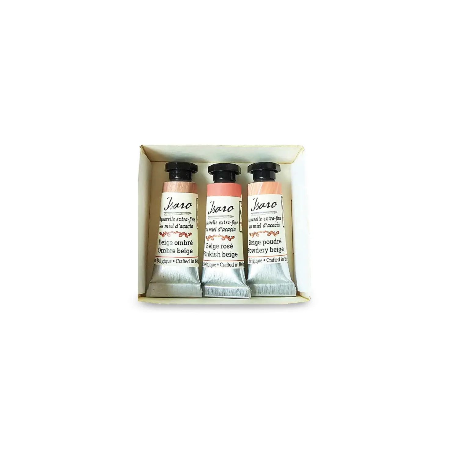 Isaro - Acquerelli extra-fini, Set Nude, 3 x 7 ml
