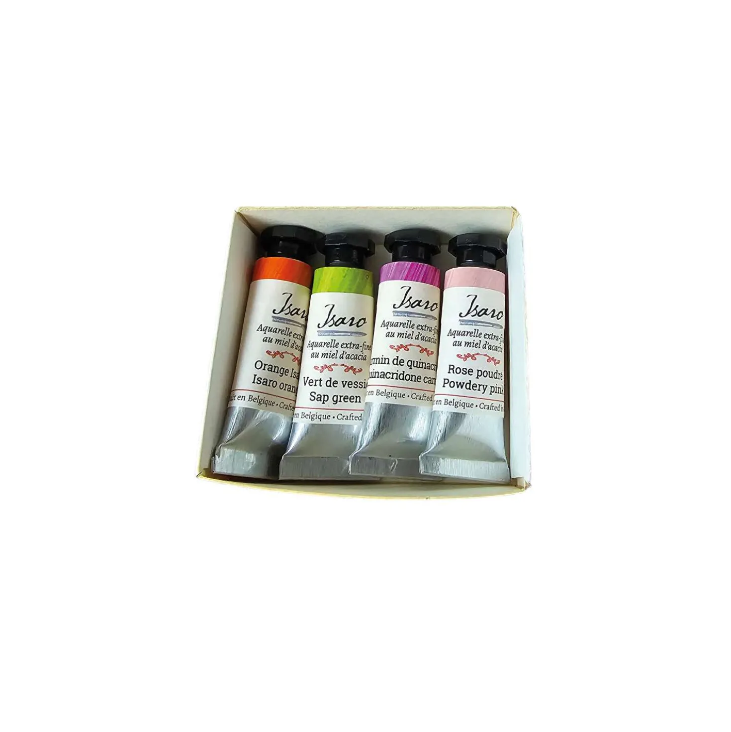 Isaro - Acquerelli extra-fini, Set Floral Note, 4 x 7 ml