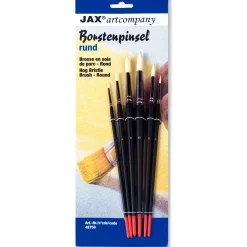 Jax Artcompany - Set di pennelli tondi in setola