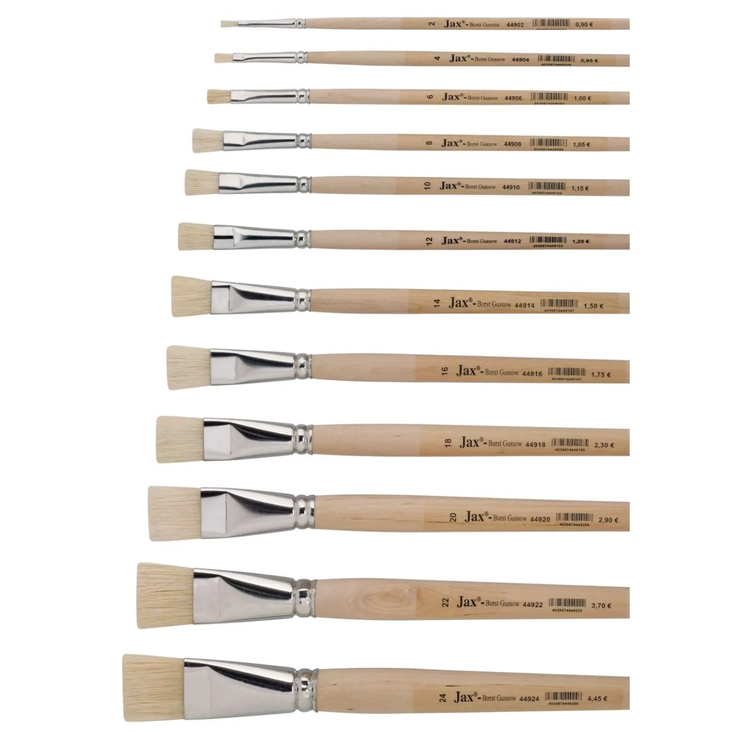 Jax Hair - Pennello in setole, manico lungo