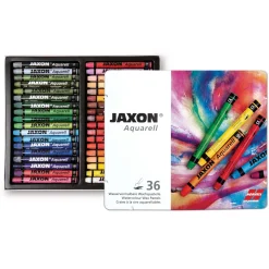Jaxon - Aquarell, Pastelli a cera acquerellabili in scatola di metallo