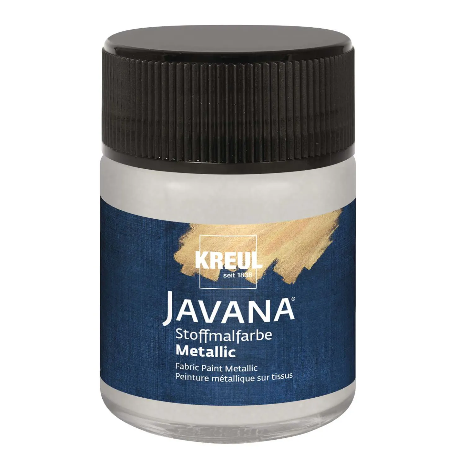 Kreul - Javana, Colori per pittura su tessuto con effetto metallico
