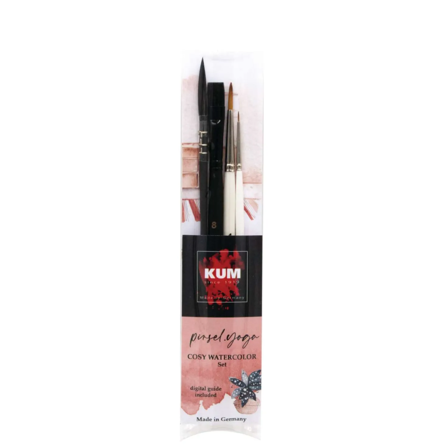 Kum - Cosy Watercolour, Set di 4 pennelli