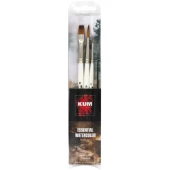 Kum - Memory Point, Essential Aquarell, Set di 3 pennelli