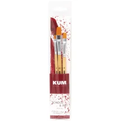 Kum - School & Art, Set di pennelli piatti per la scuola