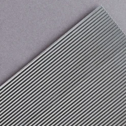 Lastra ondulata in alluminio per modellismo