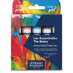 Lefranc & Bourgeois - Set Basic di colori a olio fini, 5 x 20 ml