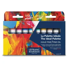 Lefranc & Bourgeois - The Ideal Palette, Set di colori a olio fini, 10 x 20 ml