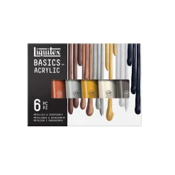 Liquitex - Basics, Set da 6 colori acrilici