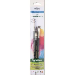 Léonard - ESSENTIALS, Set di pennelli vegani per acquerello