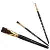 Léonard - Pennello serie 30 PL Black Ruby, fibra sintetica, piatto