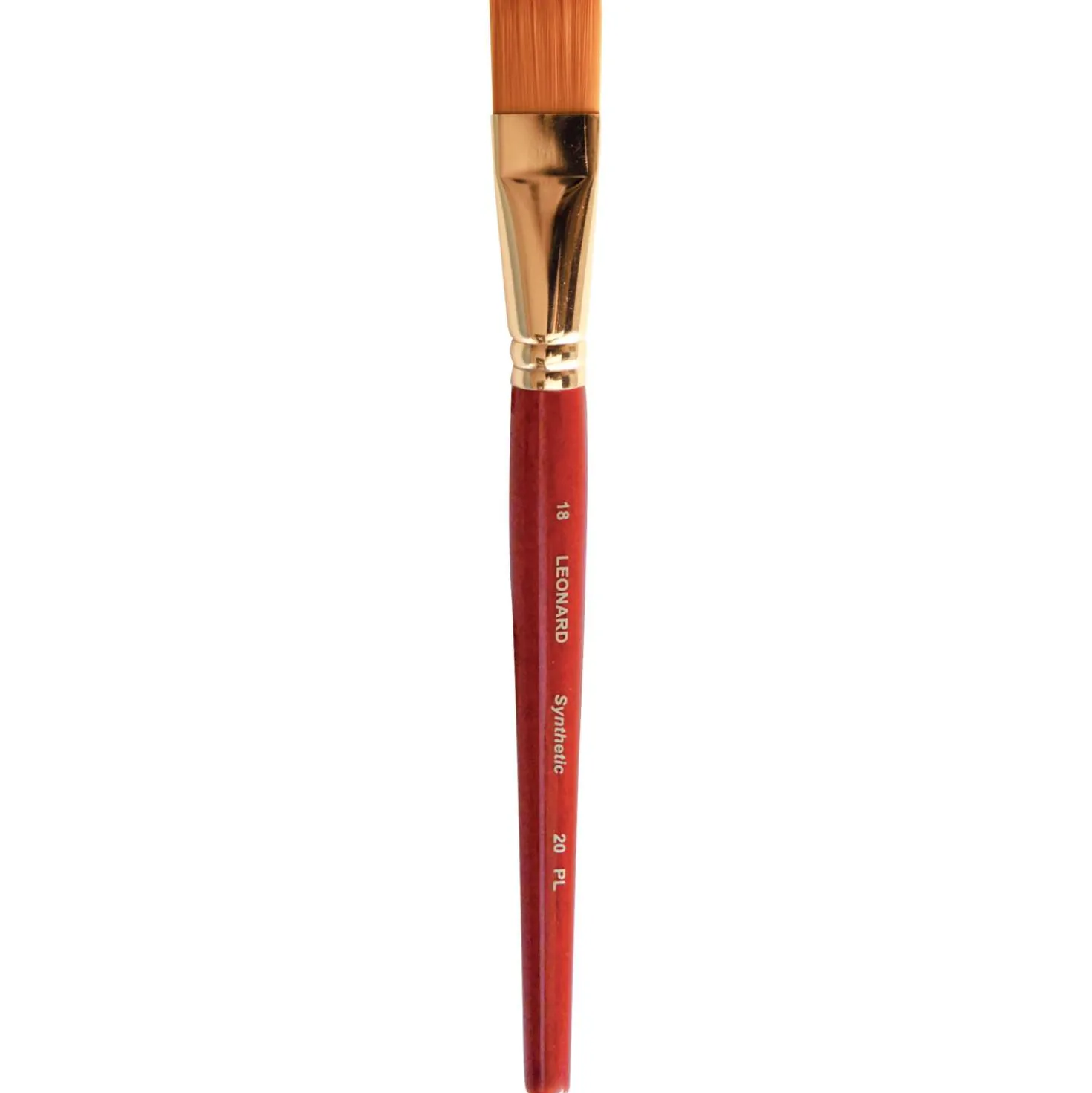 Léonard - Pennello serie 20 PL Ruby, fibra sintetica, piatto