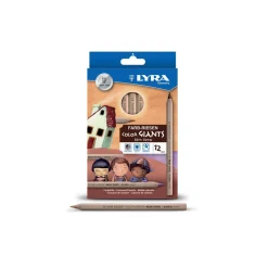 Lyra - Color Giants Skin Tones, Set di matite in 12 colori di pelle