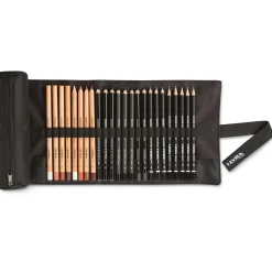 Lyra - Rembrandt, Sketching, Set arrotolabile con 24 matite da disegno
