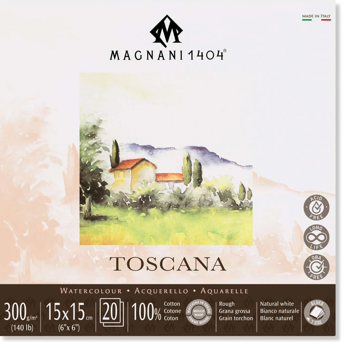 Magnani 1404 - Toscana, Carta per acquerello