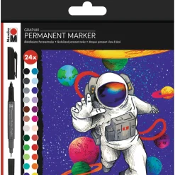 Marabu - Graphix Permanent Marker, Set Hero of Galaxy