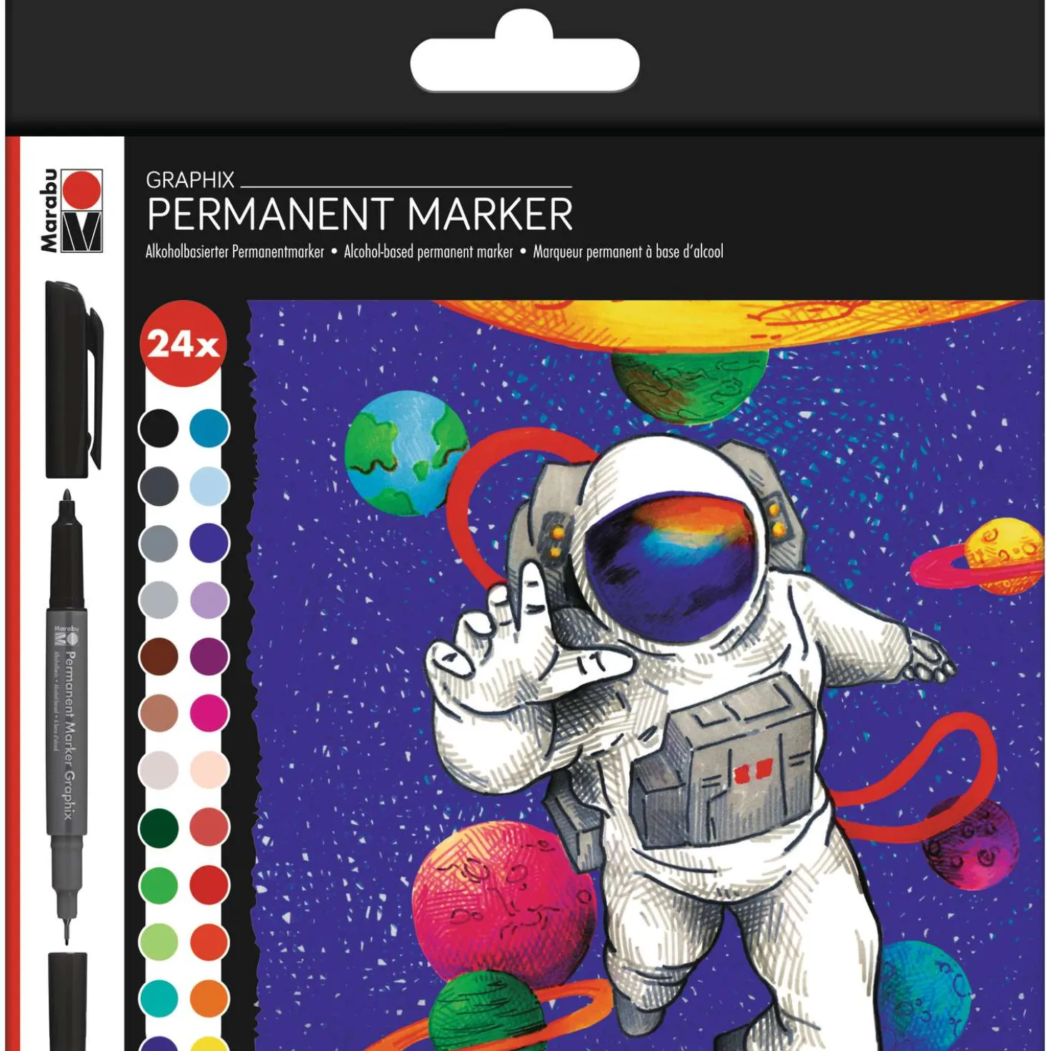 Marabu - Graphix Permanent Marker, Set Hero of Galaxy