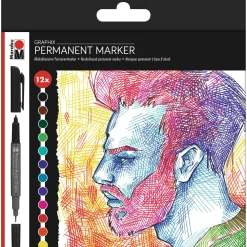 Marabu - Graphix Permanent Marker, Set Significant